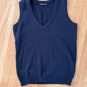 Brandy Melville Dark Blue V-Neck Sweater Vest